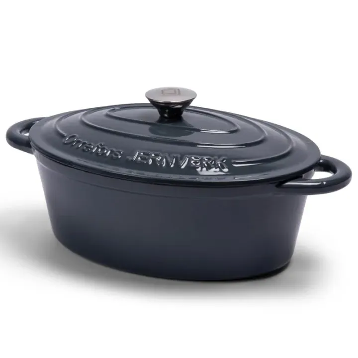 Orrefors Jernverk Enamelled Oval Iron Pan 3.5L - LT54010 (N0061)